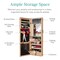 Best Choice Products Hanging Mirror Jewelry Armoire, Door or Wall Mounted Cabinet w/ LED Lights, Lock